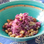大豆と紫キャベツの和え物