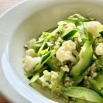 緑米と胡瓜のサラダ